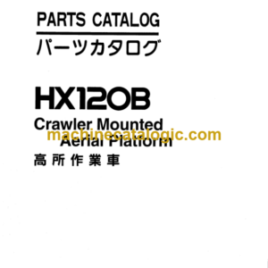 Hitachi HX120 Crawler Mounted Aerial Platform Parts Catalog