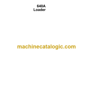 John Deere 640A Loader Operator's Manual (OMCC36945)