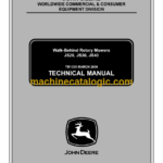 John Deere JS20 JS30 JS40 Walk-Behind Rotary Mowers Technical Manual (TM1335)