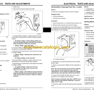 John Deere X110, X120, X140 Tractors Technical Manual (TM2373)