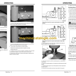 John Deere 60, 62, and 72-Inch Mower Decks for Front Mount Mowers Operator’s Manual (OMTCU24963)