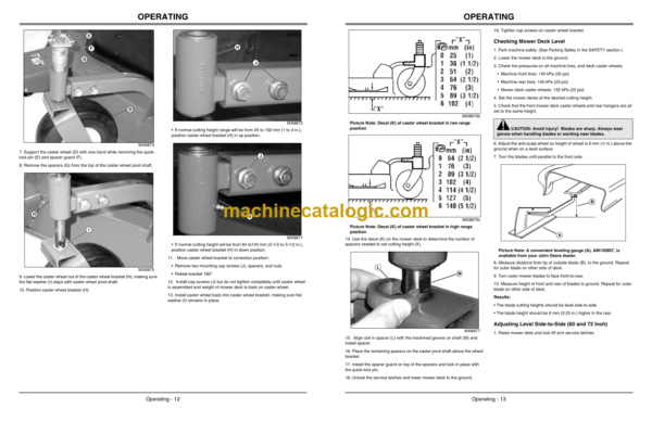 John Deere 60, 62, and 72-Inch Mower Decks for Front Mount Mowers Operator's Manual (OMTCU24963)