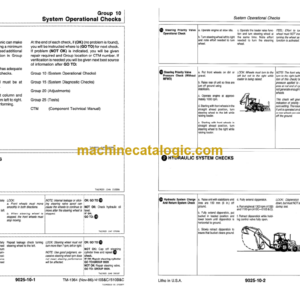 John Deere 410B 410C 510B 510C Backhoe Loaders Operation and Tests Technical Manual (TM1468)