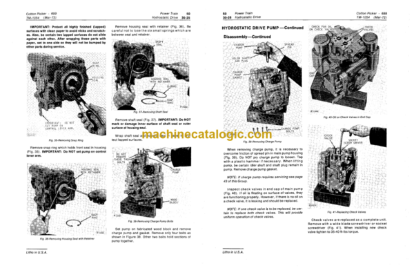 John Deere 699 Cotton Picker Technical Manual (TM1054)