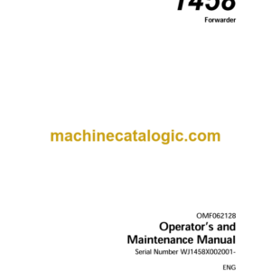 John Deere 1458 Forwarder Operator's Manual (OMF062128)