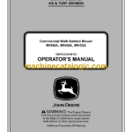 John Deere WH36A, WH48A, WH52A Commercial Walk Behind Mower Operator's Manual (OMTCU33440_K2)