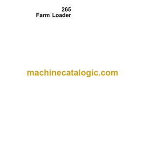 John Deere 265 Farm Loader Operator's Manual (OMW37957)