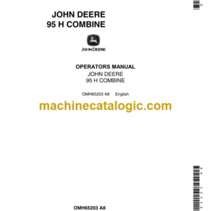 John Deere 95H Combine Operator's Manual (OMH65203)