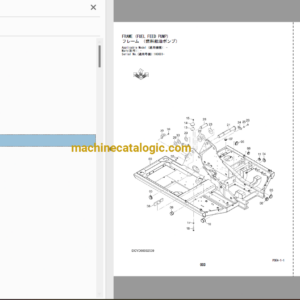 Hitachi ZX70-5G Hydraulic Excavator Parts Catalog & Engine Parts Catalog & Equipment Components Parts Catalog