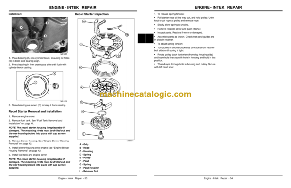 John Deere JS60H, JS63, and JS63C Walk-Behind Rotary Mowers Technical Manual (TM2209)