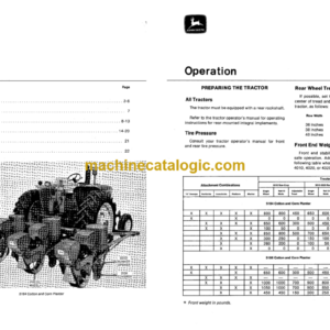 John Deere 5184 and 5186 Cotton and Corn Planters Operator’s Manual (OMB25518)