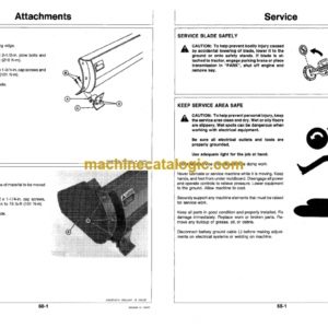 John Deere 95 Rear Blade Operator’s Manual (OMW38928)