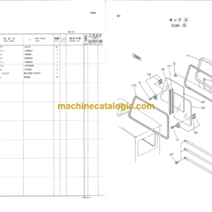 Hitachi EX60G Excavator Parts Catalog