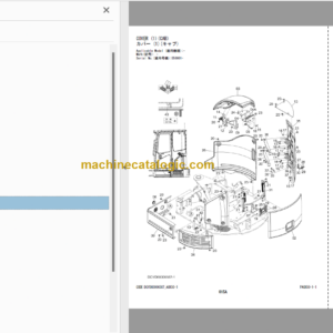 Hitachi ZX26U-6 Hydraulic Excavator Parts Catalog & Equipment Components & Engine Parts Catalog