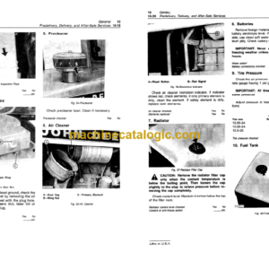 John Deere JD570 and JD570A Motor Grader Technical Manual (TM1001)