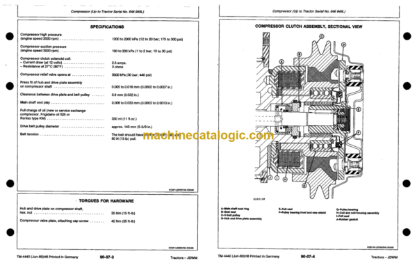 John Deere 2250, 2450, 2650, 2650N and 2850 Tractors Technical Manual (TM4440)