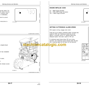 John Deere 6650, 6750, 6850 and 6950 Self-Propelled Forage Harvesters Operator’s Manual (OMZ92784)