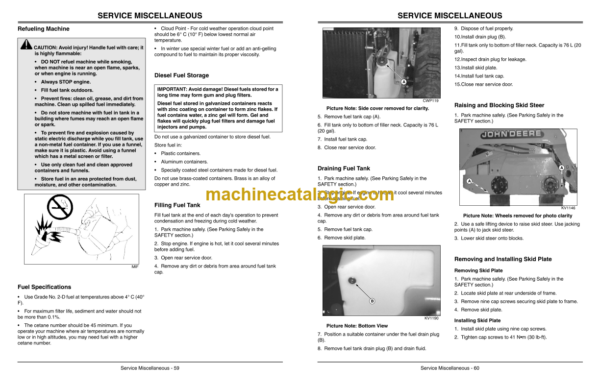 John Deere 260 270 Skid Steer Operator's Manual (OMKV18671)