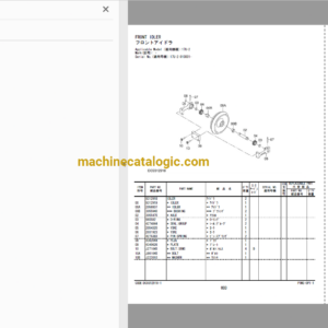 Hitachi ZX17U-2 ZX22U-2 ZX27U-3 ZX30U-3 ZX35U-3 Hydraulic Excavator Lotus Roots Digging Machine Parts Catalog