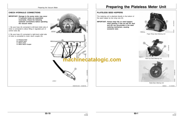 John Deere 1770 MaxEmerge® Plus Drawn Conservation 12-Row Wide and 16-Row Narrow Flex-Fold Planters Operator's Manual (OMA60117)