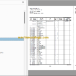 Hitachi ZX210LC-7 ZX210LCN-7 ZX240N-7 Hydraulic Excavator Parts and Equipment Components Parts Catalog