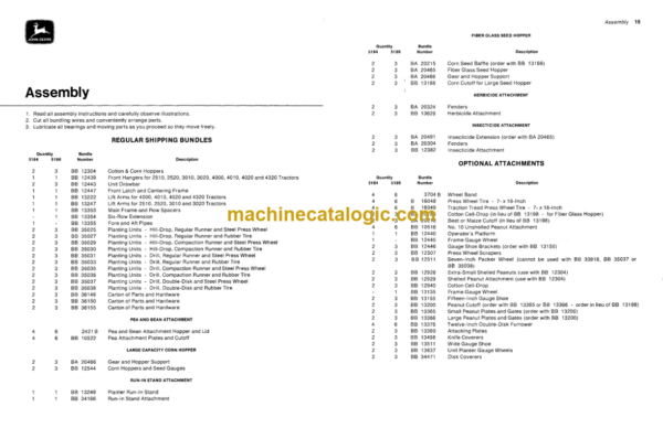 John Deere 5184 and 5186 Cotton and Corn Planters Operator's Manual (OMB25518)