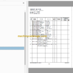 Hitachi ZX26U-6 Hydraulic Excavator Parts Catalog & Equipment Components & Engine Parts Catalog