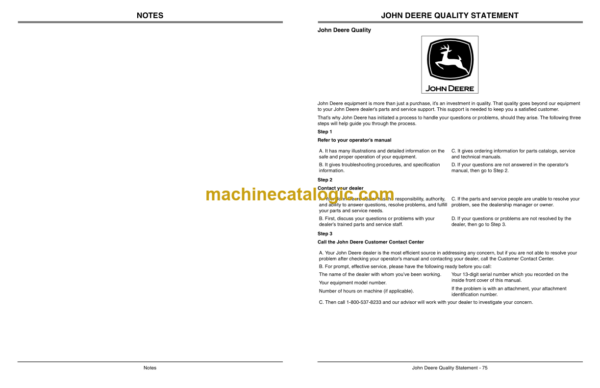 John Deere Z510A and Z520A Z-Trak Estate Series Operator's Manual (OMTCU26007)