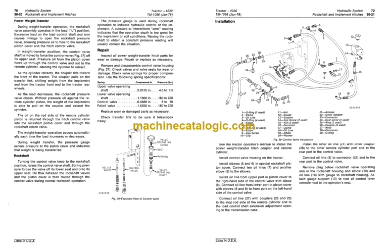 John Deere 4230 Tractor Technical Manual (TM1056)