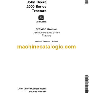 John Deere 2000 Series Tractors Service Manual (SM2036)