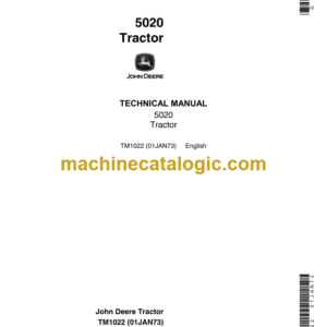 John Deere 5020 Tractor Technical Manual (TM1022)