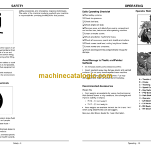 John Deere 7H17 and 7H19 Commercial Walk Behind Mower Operator’s Manual (OMTCU18370C4)