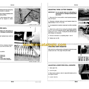 John Deere 330 Round Baler Operator’s Manual (OME75043)