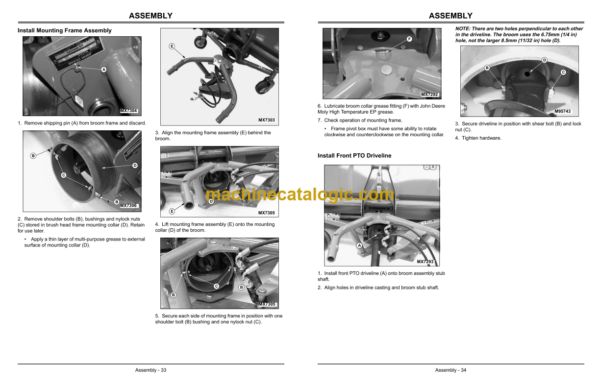 John Deere Heavy Duty Broom 60-lnch Operator's Manual (OMTCU14081J0)