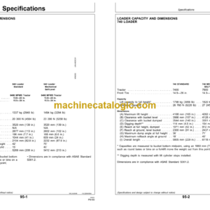 John Deere 640 and 740 Loaders Operator’s Manual (OMW43407)