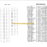 Hitachi WH051 WH051D Wheeled Hydraulic Excavator Parts Catalog