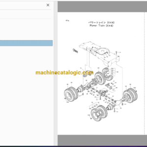 Hitachi EX100WD Wheeled Hydraulic Excavator Parts Catalog & Equipment Components Parts Catalog