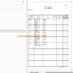 Hitachi ZX27-3 Hydraulic Excavator Parts Catalog & Equipment Components Parts Catalog