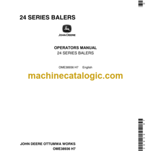 John Deere 24 Series Balers Operator's Manual (OME38936)