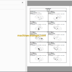 Hitachi ZX330 and ZX350 Series Hydraulic Excavator Parts and Engine Parts Catalog