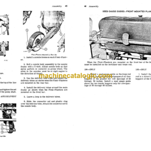 John Deere 184 and 186 Dry or Liquid Fertilizer Units Operator’s Manual (OMB25259)