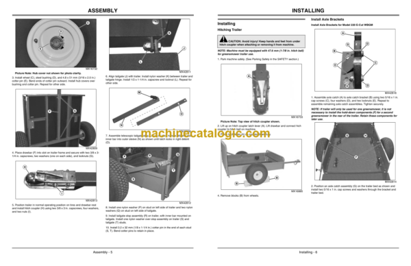 John Deere 22B Walk-Behind Greensmower Trailer Operator's Manual (OMTCU27387)