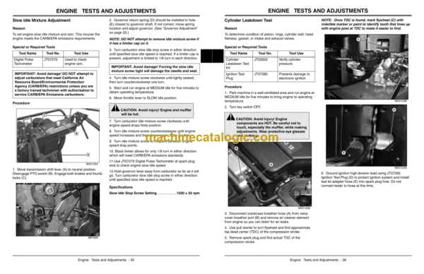 John Deere 7G18 Commercial Walk-Behind Mower Technical Manual (TM2220)