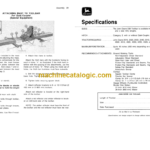 John Deere 23B Toolbar Operator's Manual (OMA31450)