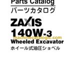 Hitachi ZX140W Wheeled Excavator Parts Catalog