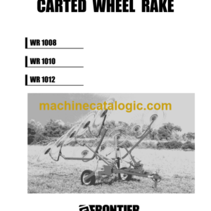 John Deere WR1008, WR1010, WR1012 Carted Wheel Rake Operator's Manual (TNOMUS00WRF)