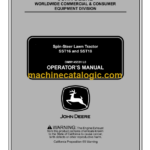 John Deere SST16 and SST18 Spin-Steer Lawn Tractor Operator's Manual (OMM145531L0)