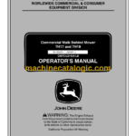 John Deere 7H17 and 7H19 Commercial Walk Behind Mower Operator's Manual (OMTCU21434)