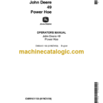 John Deere 49 Power Hoe Operator's Manual (OMW451159)
