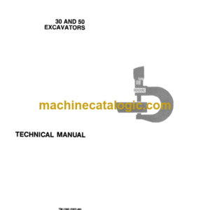 John Deere 30 and 50 Excavators Technical Manual (TM1380)